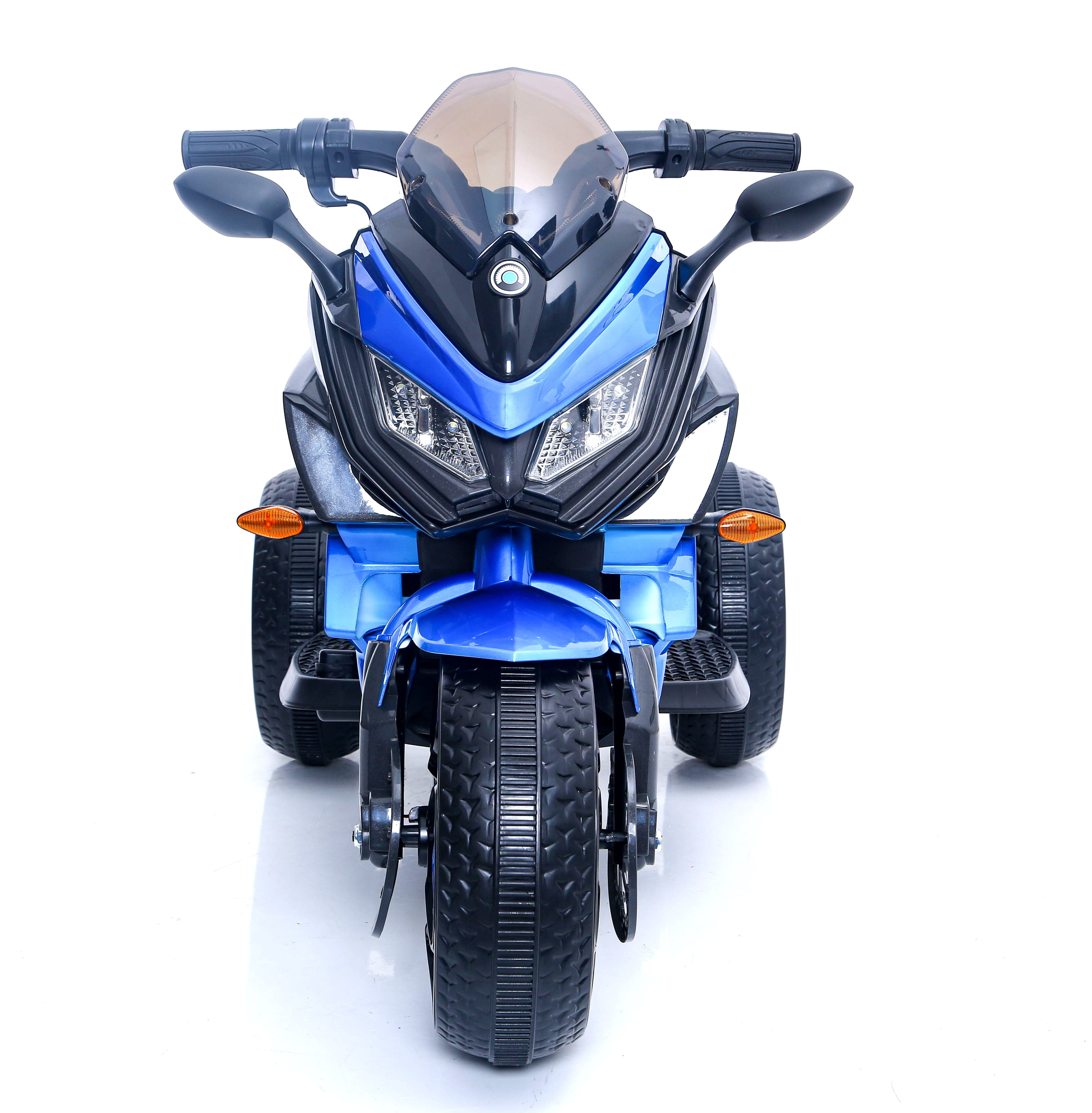 TAMCO Motorcycle 12V Battery Powered Ride-On Toy with LED Lights, Music, for Kids 3-6 Years, Blue, 1-Pack