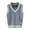 Grey, variant on Girls Boys Prepp𝗒 Sweater Vest V Neck Knitted Sweater Teen School Vest Warm Sleeveless Jacket Pullover Waistcoat 4T-14Y
