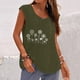 thumbnail image 2 of Mujer Verano Casual Sin mangas Botón Chaleco Cuello redondo Blusa suelta Active Top Mujer Fridja  gh2489, 2 of 4