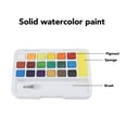 thumbnail image 4 of Watercolor Paint Set, Bright Colors Portable Easy To Dissolve Multi Functional Professional Watercolor Paint Set Washable Humanized  for Sketching, 4 of 7