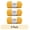 Banana, variant on (3 pack) Squeaky Clean Solid Yarn by Loops & Threads - Yarn for Knitting - Crochet - Weaving - and Arts & Crafts - Blue - Polyester - 3.5 oz