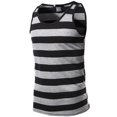 thumbnail image 1 of FashionOutfit Men's Basic Round Neck Stripe Tank Tops, 1 of 3