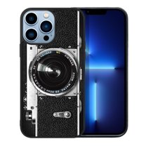 FINCIBO Soft Rubber Protector Cover Case for Apple iPhone 13 Pro Max 6.7" 2021 (NOT FIT Apple iPhone 13 mini 5.4" 2021/iPhone 13 Pro 6.1" 2021/iPhone 13 6.1" 2021), Retro Vintage Camera Zoom
