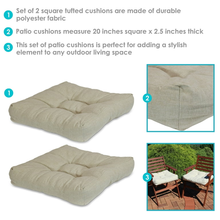 20 inch square outdoor seat cushions cheap