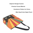 thumbnail image 3 of FORMRS Womens Canvas Tote Bag with Zipper Inner Pocket Shoulder Handbag, Black Cat, 3 of 7