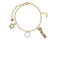 thumbnail image 2 of Delight Jewelry Silvertone Sister Eternity Ring Goldtone Dream Big Charm Bracelet, 7.5+2" Extender, 2 of 4