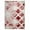 Garnet, variant on Viking Trellis Indoor Large Area Rug, 2' x 3', Red Blue
