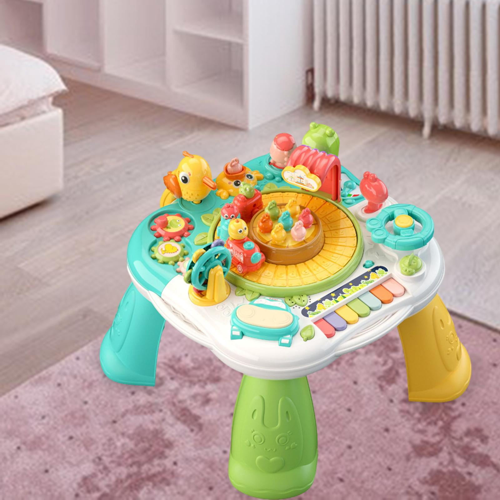 Portable Musical Learning Activity Table Educational Table Educational Learning Toy Sensory Sound Toy Infants Toddlers Children green