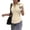 Beige, variant on Dwellite Short Sleeve Shirt for Women Button Up Y2k Ruched Tops with Collared Fitted Button Down Shirts 2026 Light Green XL