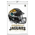 thumbnail image 3 of NFL Jacksonville Jaguars - Drip Helmet 20 Wall Poster with Wooden Magnetic Frame, 22.375" x 34", 3 of 5