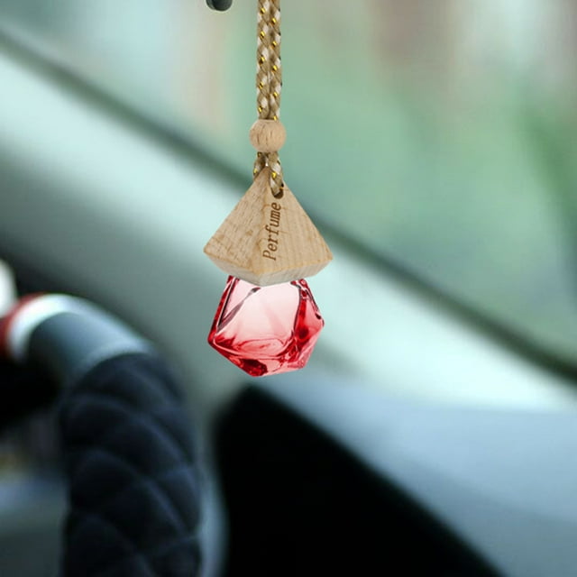 Boovnll Diffuser, 1Pc Home Car Hanging Freshener Perfume Diffuser Empty Glass Bottle, Essential Oil Diffuser, Car Accessories Interior, Car Accessories
