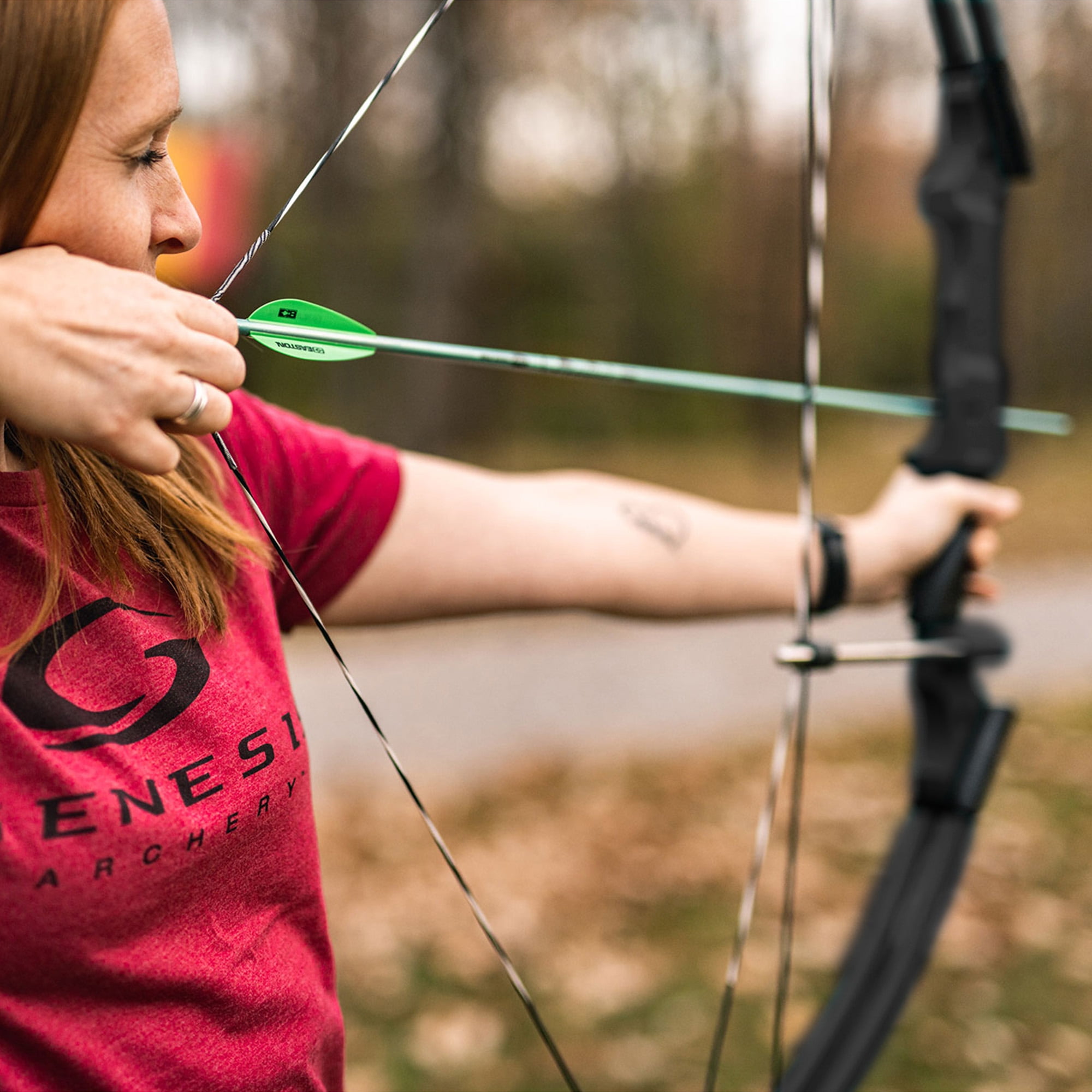 Genesis Archery Compound Bow w/Adjustable Sizing, Left-Handed (3 Pack)