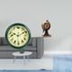 thumbnail image 2 of Reloj de mesa colgante de pared con diseño de pájaros y globo melódico, adorno artesanal de arte moderno, marco verde decorativo para dormitorio, ofic, 2 of 8