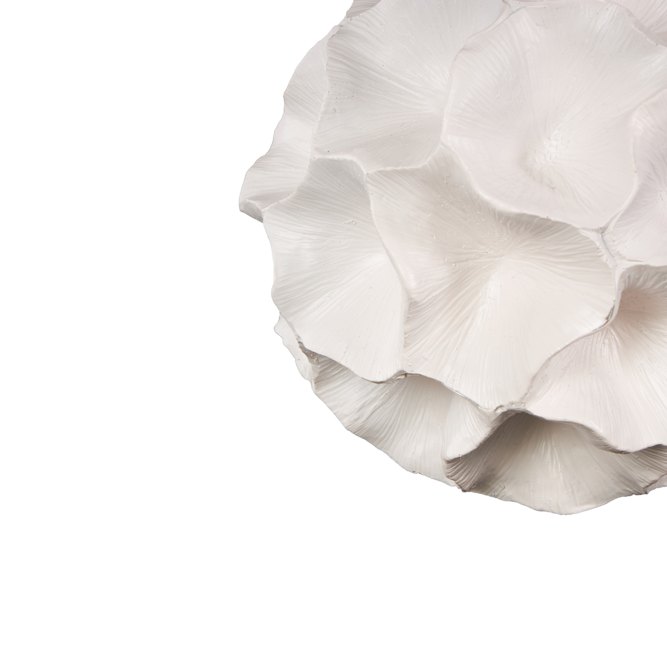 DecMode White 6" Floral Resin Orbs & Vase Filler with Varying Sizes (3 Count)
