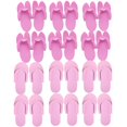 thumbnail image 1 of Pantuflas de pedicura Khakho, 12 pares, espuma rosa, 26 cm, 1 of 9