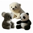 thumbnail image 7 of Polarri and Koaly, Polarri Ai Plush,The Polar Bear Emotional Healing on Demand, Plush Interactive Toy Figures, Realistic Emotional Companion Healing Hugs - 2Pcs(Polarri,Koaly), 7 of 7