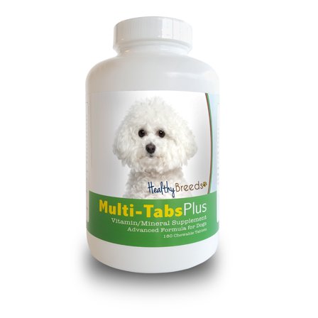 Healthy Breeds Dog Multi-Tab Vitamin and Mineral Supplement for Bichon Frise, 180 Chews