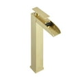 thumbnail image 4 of Concorde Single Hole, Single-Handle, High Arc Waterfall, Bathroom Faucet in Brushed Gold, 4 of 12