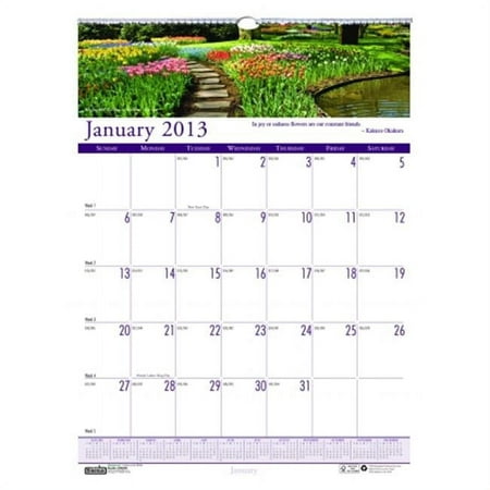 House of Doolittle HOD302 Gardens Wall Calendar