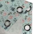 thumbnail image 4 of Ambesonne Botanical Grommet Curtain, Pastel Flowers Spring Art, 50"x108", Pale Blue and Rose, 4 of 5