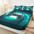 thumbnail image 3 of Castle Fairy Kids Boys Black Gamepads Queen Sheet Sets,Video Game Bed Set, 3 of 7