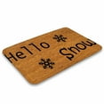 thumbnail image 3 of HELLO SNOW DOORMAT Hello Snow Mat Snow Doormat, Snow Gift Mat Happy Winter Options Printed in U.S.A ,Indoor Doormat,Front Back Door Mat 16”x24”, 3 of 7