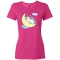 thumbnail image 3 of Inktastic Unicorn Moon Women's T-Shirt, 3 of 5