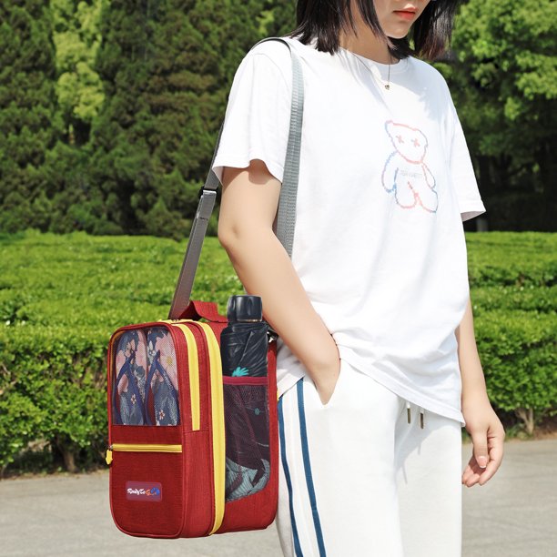 Bolso bandolera de marca, respetuoso con el medio ambiente, bolsa de viaje, bolsa impermeable para zapatos, versión mejorada, bolsa para zapatos