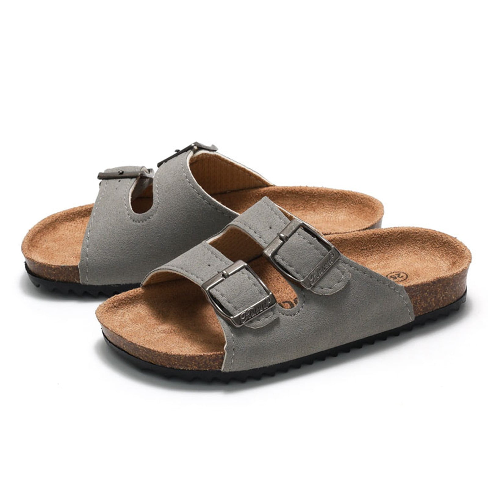 SCHOLL ● Stitch Two Strap Cork Sandals - Brick Stitch Shoes For GirlsKids Toddler Sandals Boys Girls Cork