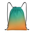 thumbnail image 1 of Fotbe Orange To Teal Gradient1 Bolsa Mochila con Cordón Estampada, Bolsa de Gimnasio Deportiva, Bolsa Cinch, Bolsa con Cordón para Hombres y Mujeres-Medium, 1 of 6