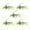 Green, variant on 5pcs Popping Insect Lure with Hook Fly Fishing Popper Fly Popper Lures for Trout Topwater Fishing Lures