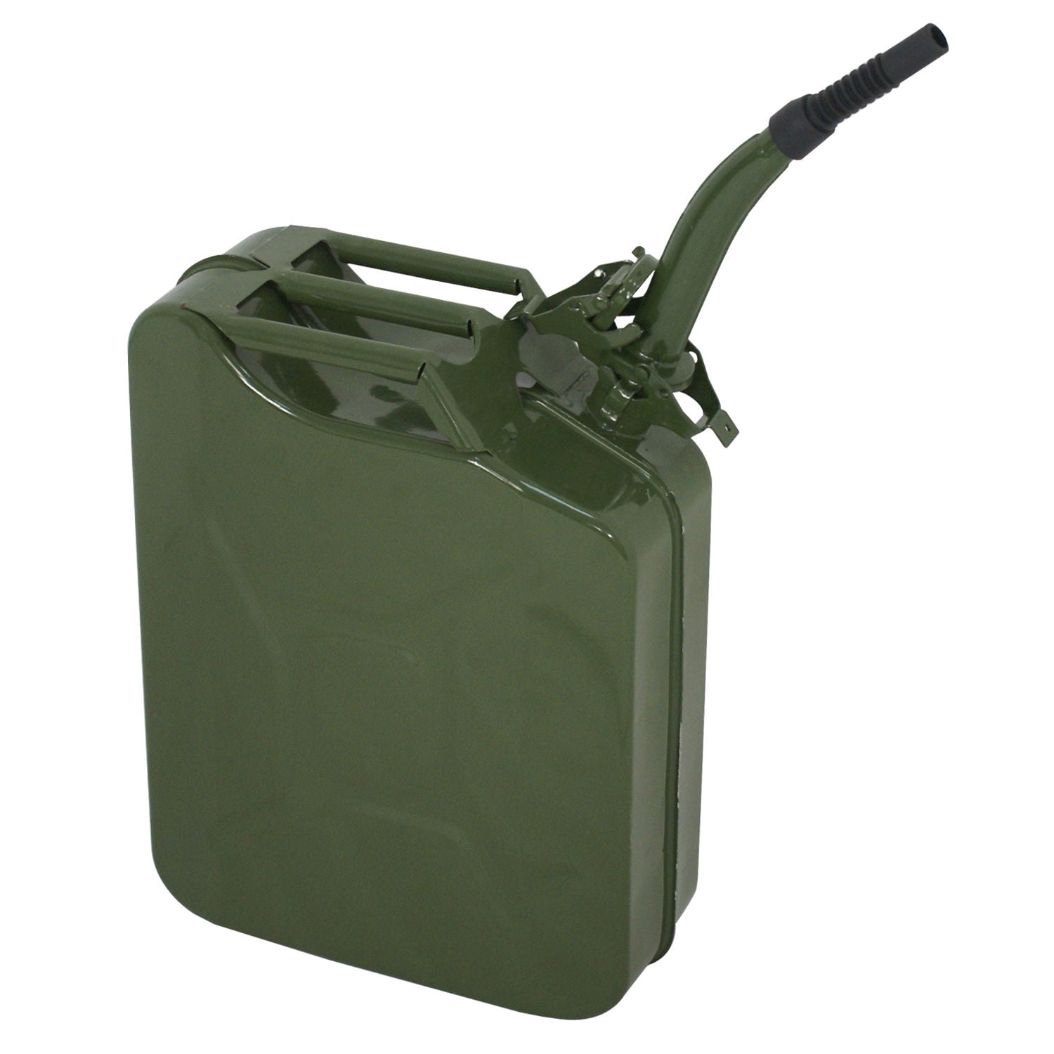 ZENY 5.28 Gallon Gas Jerry Can, 5 Gallon Fuel Steel Tank, Military Green Storage, 2 Pack