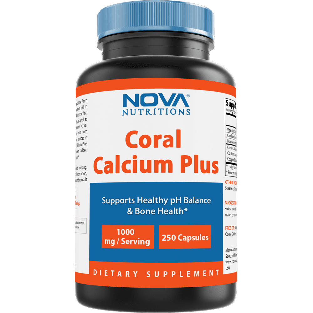 Nova Nutritions Coral Calcium Plus 1000 mg 250 Capsules