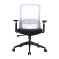 thumbnail image 2 of Modern Office Task Chair - Adjustable Armrests, Lumbar Support, Swivel Design, 2 of 5