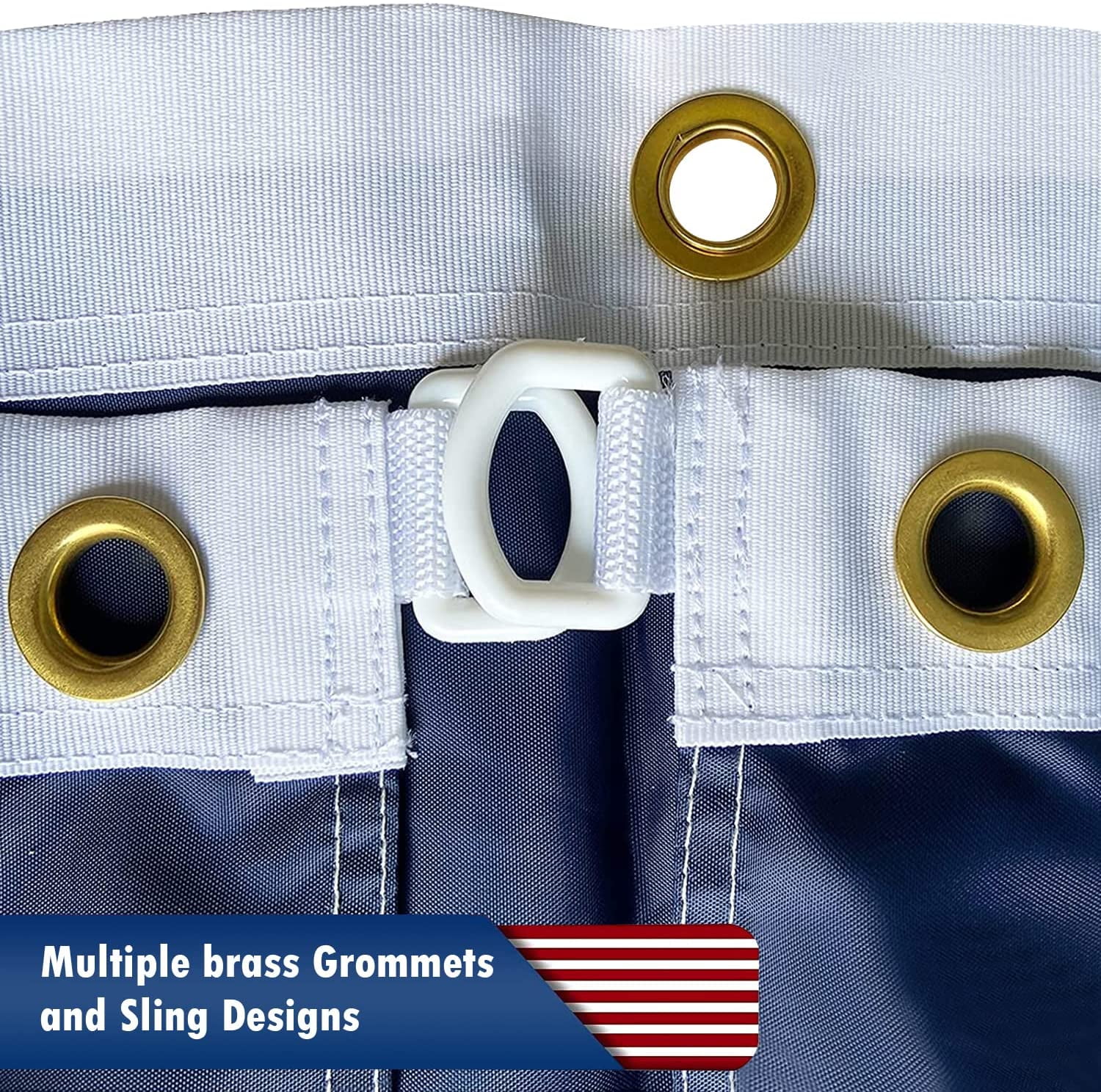 TOPFLAGS 8' x 12' ft American Flag Outdoor The Strongest, Longest Lasting, 8x12 foot. Embroidered Stars Sewn Stripes Brass Grommets Foot Heavy Duty Nylon