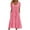 #284 Hot Pink Dresses, variant on Staron Dresses for Women 2025 Casual Summer Eyelet A-Line Midi Dresses T-Shirt Dress Casual Short Sleeve Button Vacation Beach Sundress with Pockets Hot Pink M