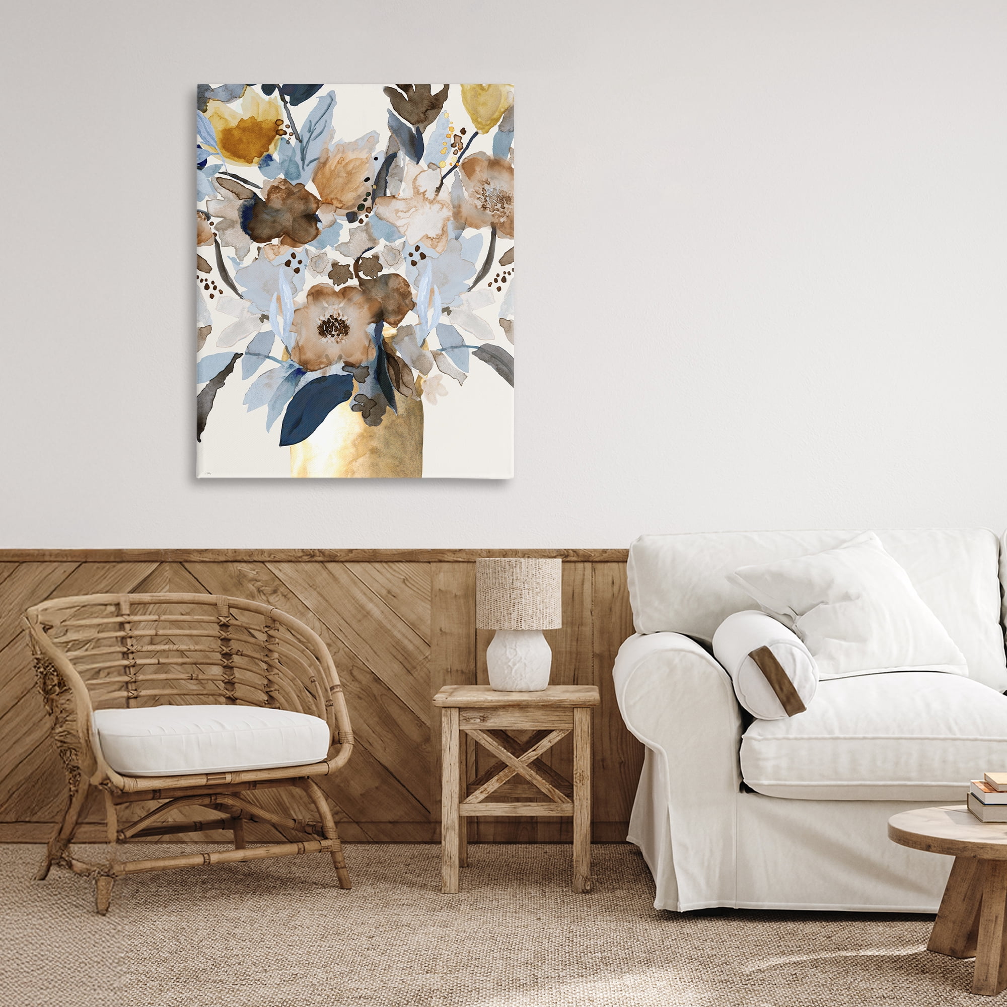 Stupell Industries Expressive Earthy Blossoms Canvas Wall Art, design by Val Rhodes