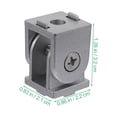 thumbnail image 2 of 4pcs Zinc Alloy Flexible Pivot Joint Connector for Aluminum Extrusion Profile, 2 of 7