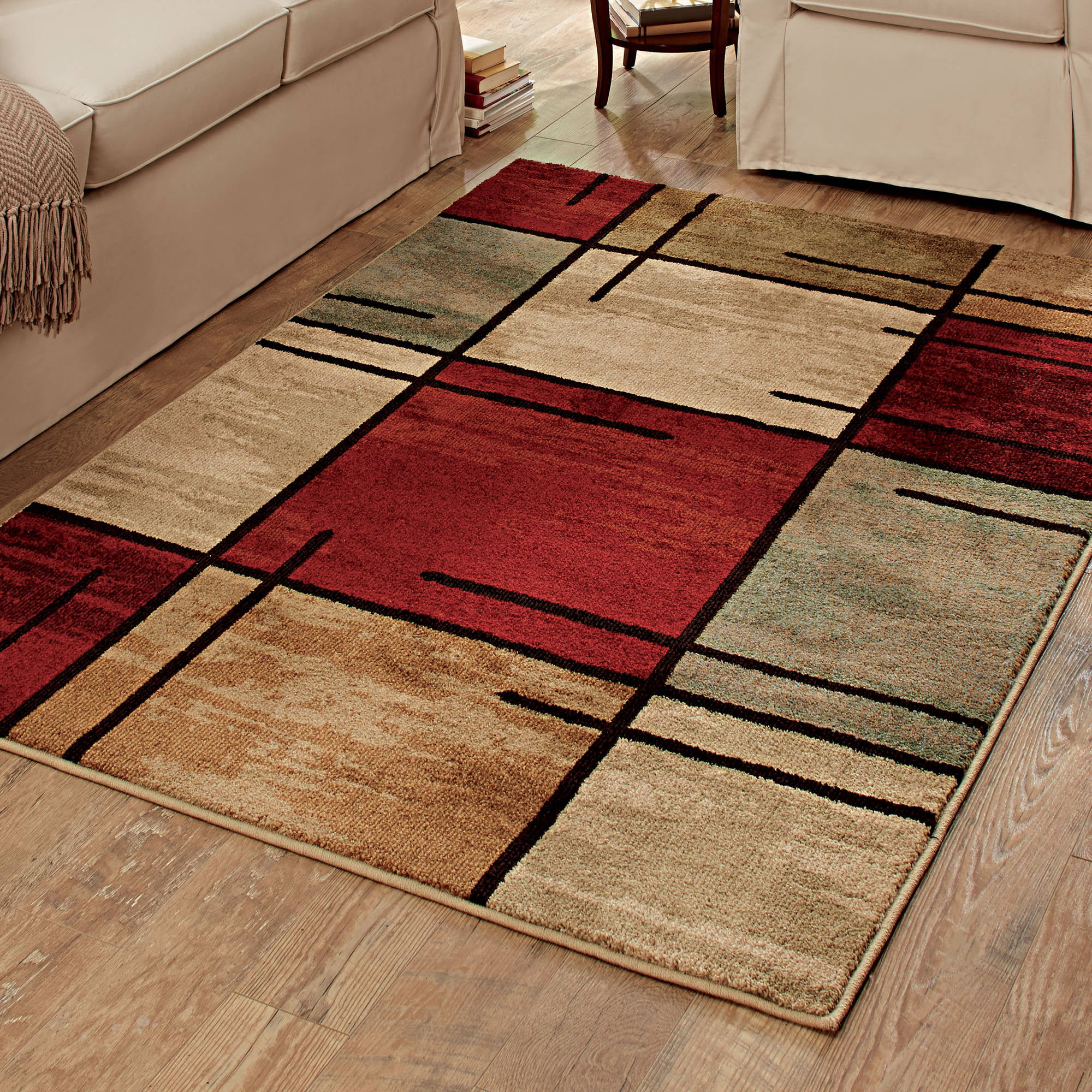 Better Homes and Gardens Spice Grid Area Rug Walmart
