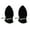 Black, variant on Set of 2 Vertical Swords Display Holder Wall Mounted Acrylics Rack for Home Decorations Collectible Holder