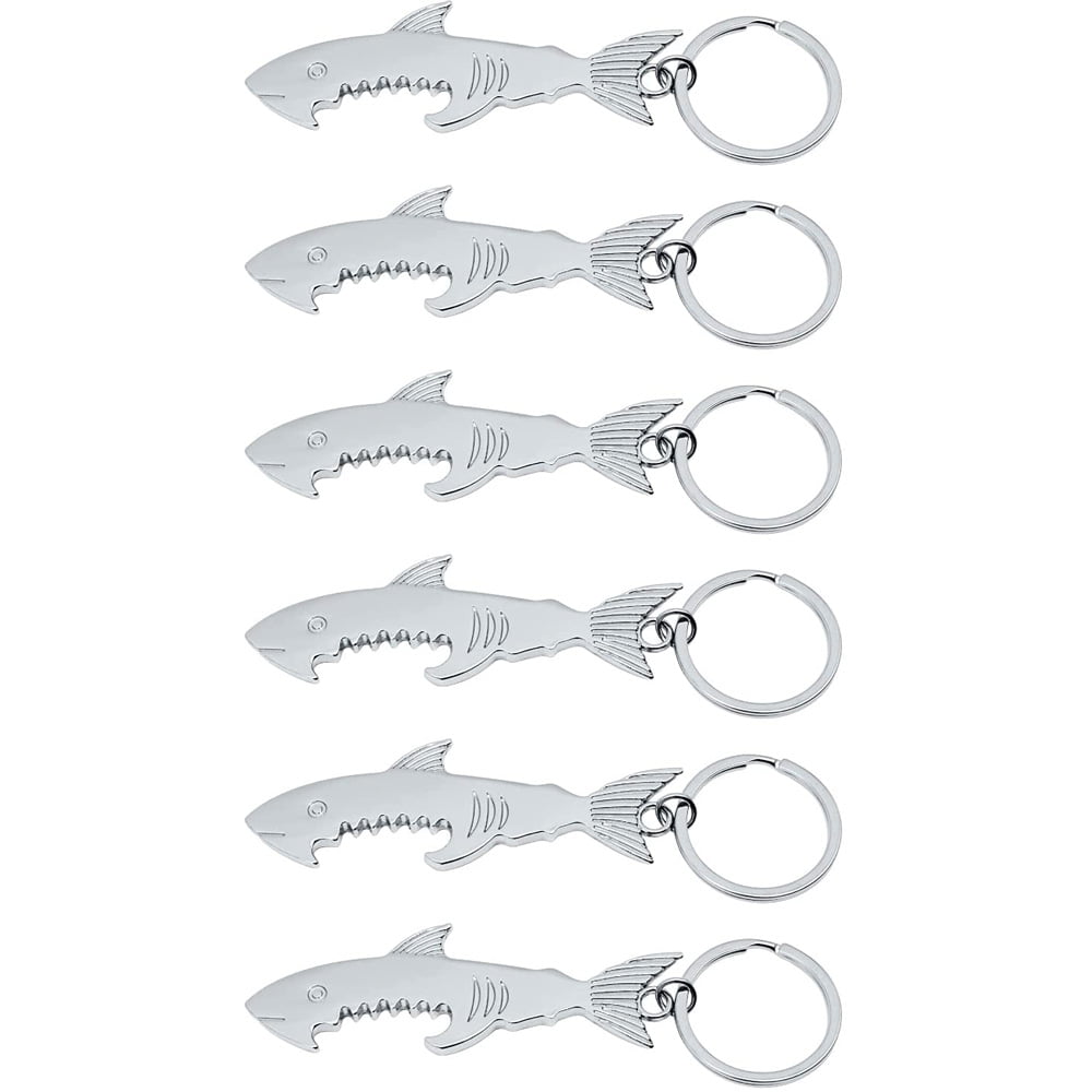 Details about   Fine Silver Creative Shark Opener Buckle Metal Keychain Keyring Keycha New 