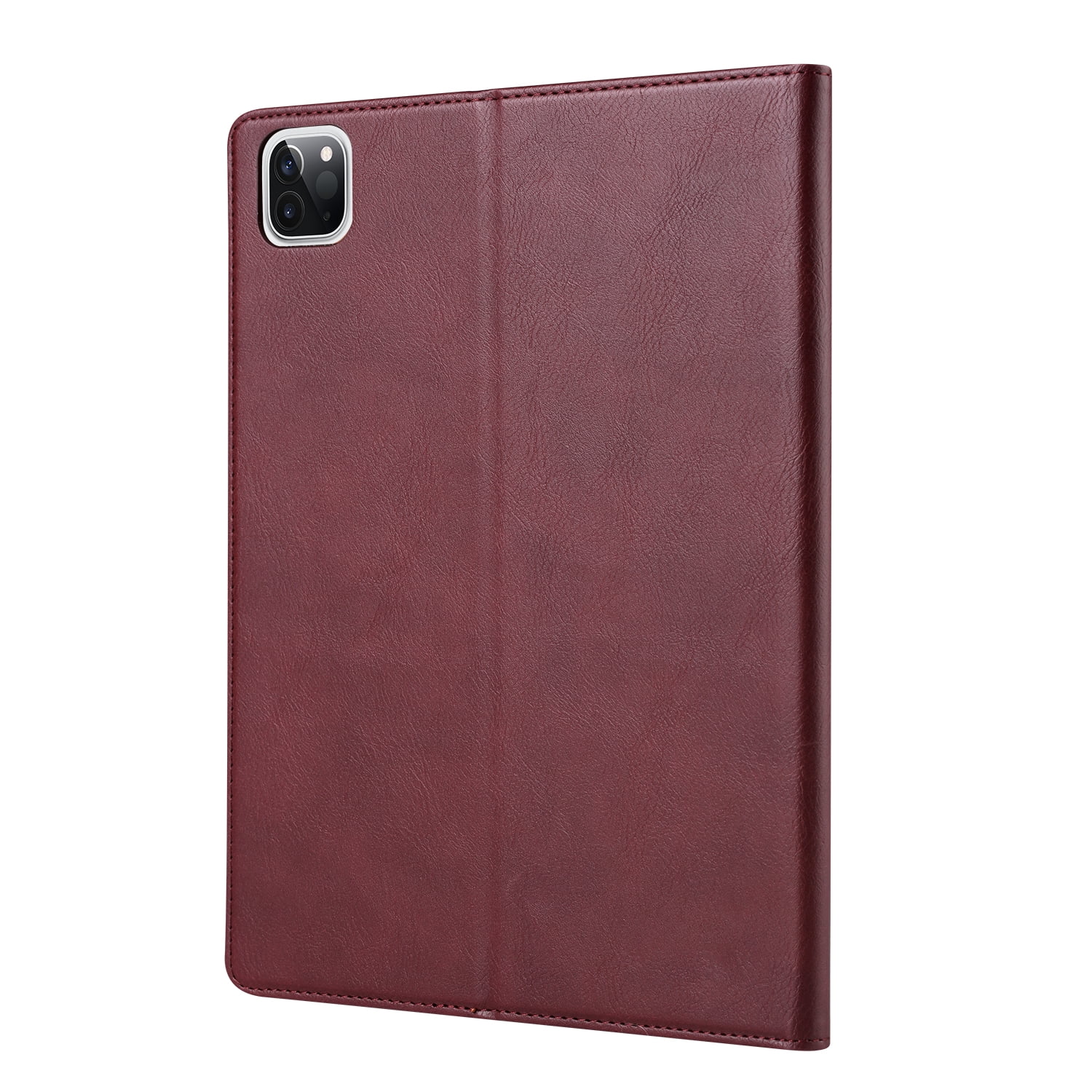 Allytechgroup iPad Pro 11 M4 2024 Case with Pencil Holder, Front Pocket Business Type Flip Multi Angle Stand Shockproof Protective Auto Sleep Wake Case for Apple iPad Pro 11" 2024 M4, Winered