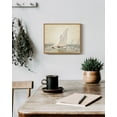 thumbnail image 2 of Drsoum Vintage Sailboats Sea Landscape Wall Art Fishing Boat Classic Wall Prints Modern Farmhouse Kitchen Bathroom Office Decor - 8x10in Nature Framed, 2 of 5