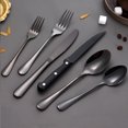 thumbnail image 3 of Jinsinto Matte Black Silverware Set, 24 Pieces Stainless Steel Flatware set with Steak Knives for 4, Tableware Cutlery Set, Utensils for Kitchen, 3 of 5