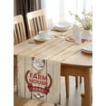 thumbnail image 3 of Farmhouse Chicken Table Runner, Country Retro Farm Barn Eggs Wood Grain Washable Cotton-linen Table Runners Dining Kitchen Decoration for Everyday Home Wedding Party Decor, 13 x 108 Inch, 3 of 9