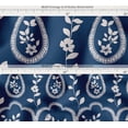 thumbnail image 6 of Soimoi Leaves Pattern Decorative Fabric By 3 Yard - 56" W x 108" L - Water-Resistant Material for Cushions, Covers, and DIY Upholstery - Blue, 6 of 7