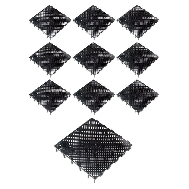 GROWTH TANK 10 stuks Tank Filter Plaat, Divider Tray Grind Filter Board Accessoires: with Connector Black