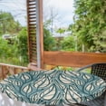 thumbnail image 2 of Ambesonne Autumn Fitted Round Tablecloth, Fashion Flora Leaves Plot, 36"- 40" Diameter, Pale Teal Hunter Green, 2 of 5