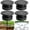 Black-4 Pcs, variant on 2 Pcs 2 Inch Parasol Umbrella Hole Ring Plug and Cap Set, Thicker Patio Table Hole Cover Insert, Deck Table Umbrella Holes Plug Replacement Parts for Outdoor Patio Table Garden Yard