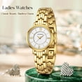 thumbnail image 6 of Women's Quartz Watch Durable Scratch-Resistant Women Watches with Stainless Steel Strap 3ATM Waterproof Lady Wristwatch Gift for Woman Mother's Day Gifts, 6 of 7